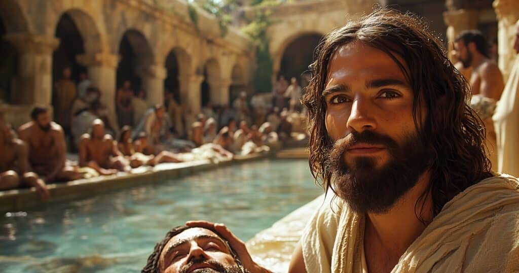 Jean chapitre 5 : Jésus guérit un infirme à la piscine de Béthesda