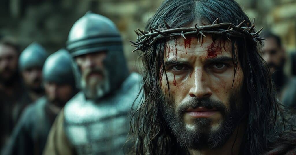Marc chapitre 15 : Jésus couronné d'épines avant sa crucifixion