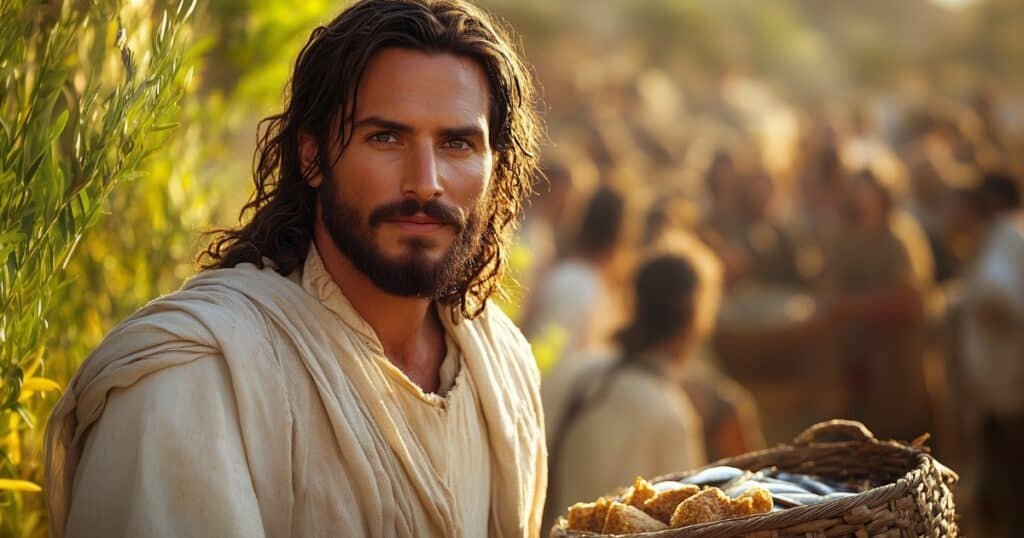 Marc chapitre 6 : Jésus nourrit la foule avec cinq pains et deux poissons