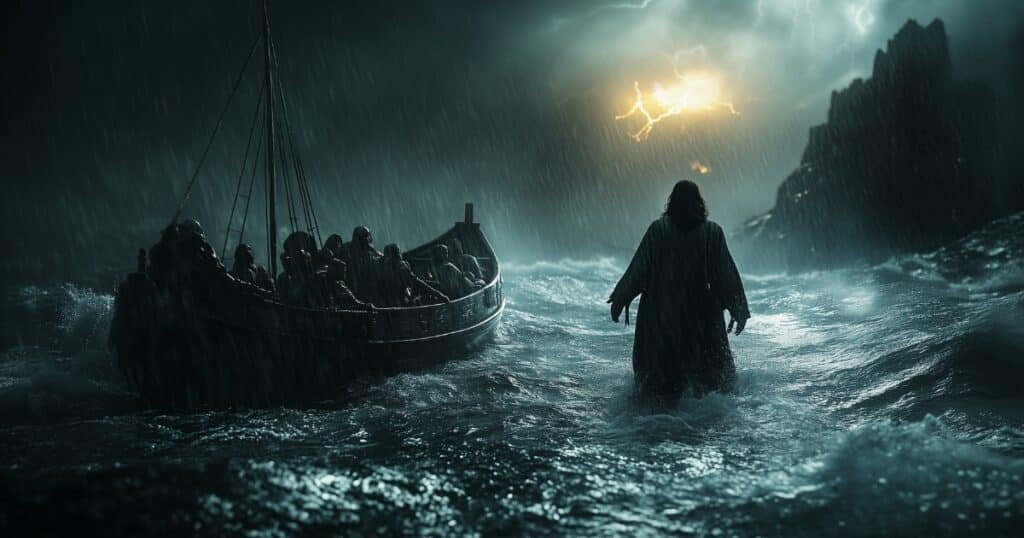 Matthieu chapitre 14 : Jésus marche sur les eaux au milieu de la tempête
