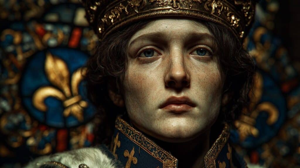 Portrait réaliste de Saint Louis IX, roi de France