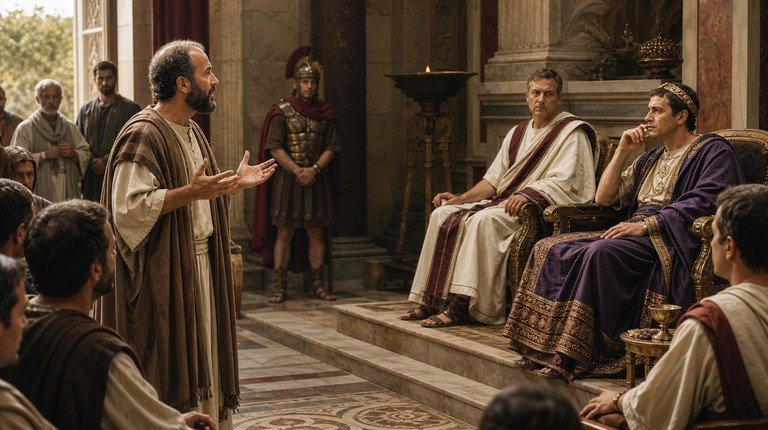 Actes 25 : Festus ; appel de Paul à César ; audition avec Agrippa