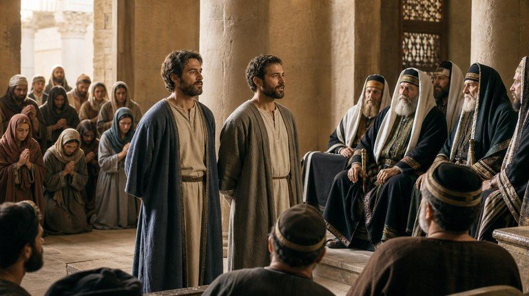 Actes 4 : Pierre et Jean devant le Sanhédrin ; communion fraternelle