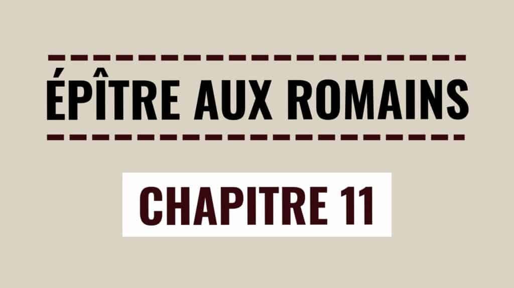 Épître aux Romains – Chapitre 11 : Israël, le Reste et la Miséricorde de Dieu