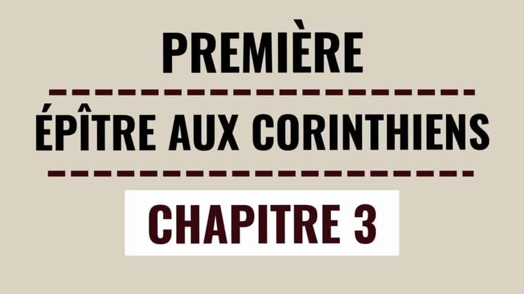1 Corinthiens 3 – Temple de Dieu & Œuvre Éprouvée par le Feu