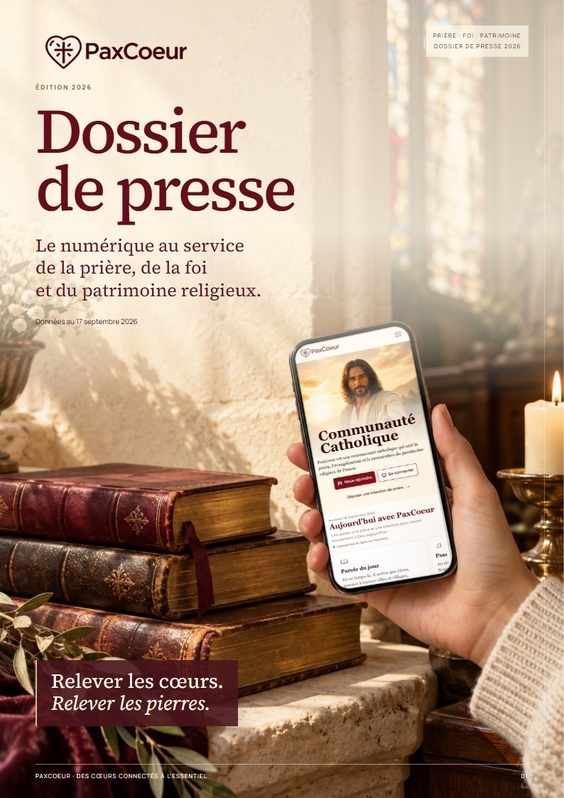 Couverture du dossier de presse PaxCoeur 2026