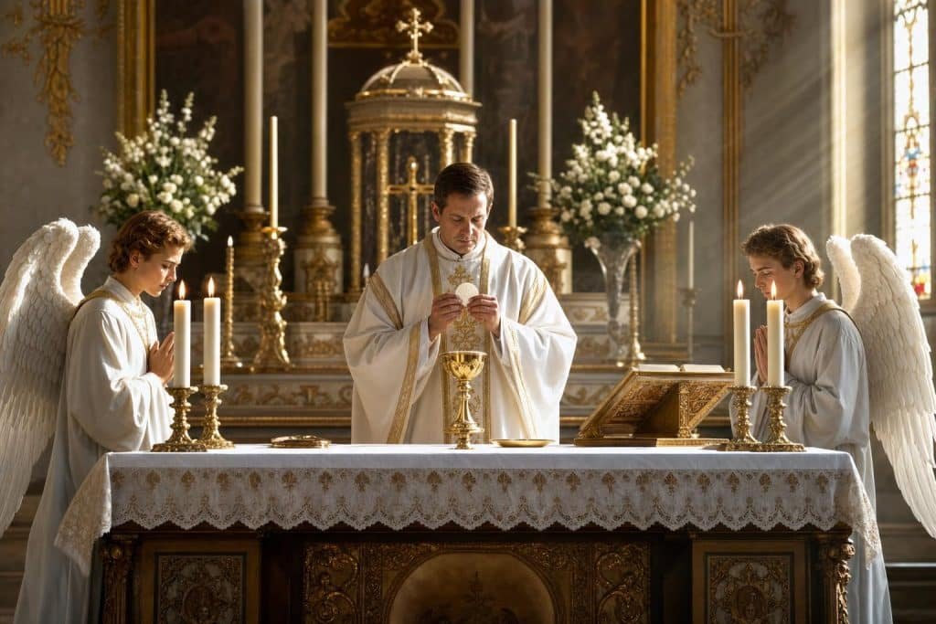 Les anges dans la messe et la liturgie catholique