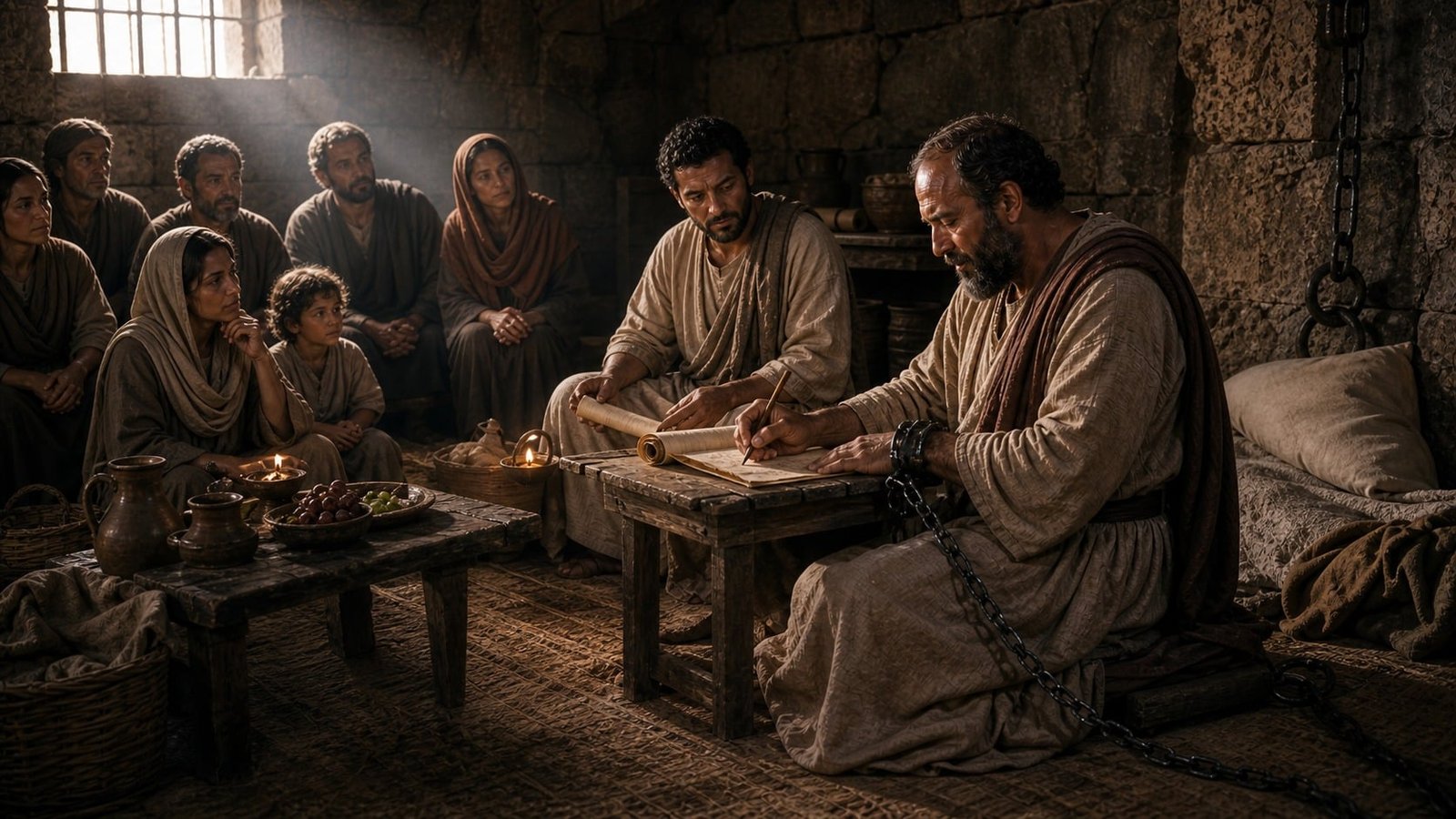Philippiens 1 : Paul dans ses chaines rend grace pour la communaute de Philippes et annonce le Christ avec joie