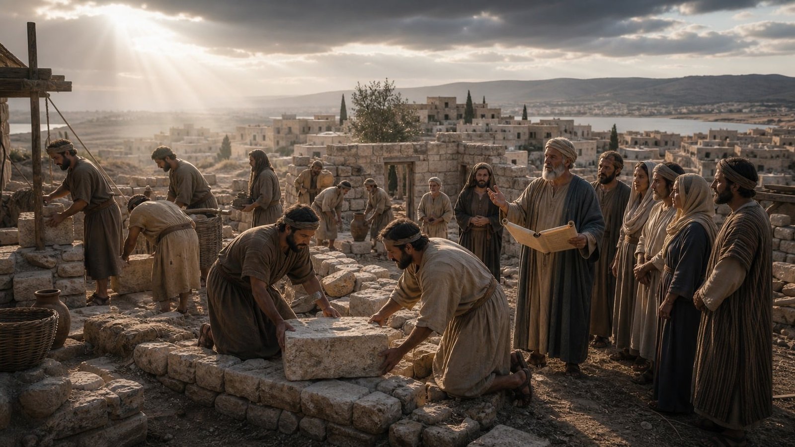 1 Pierre 2 : les croyants deviennent pierres vivantes autour du Christ pierre angulaire