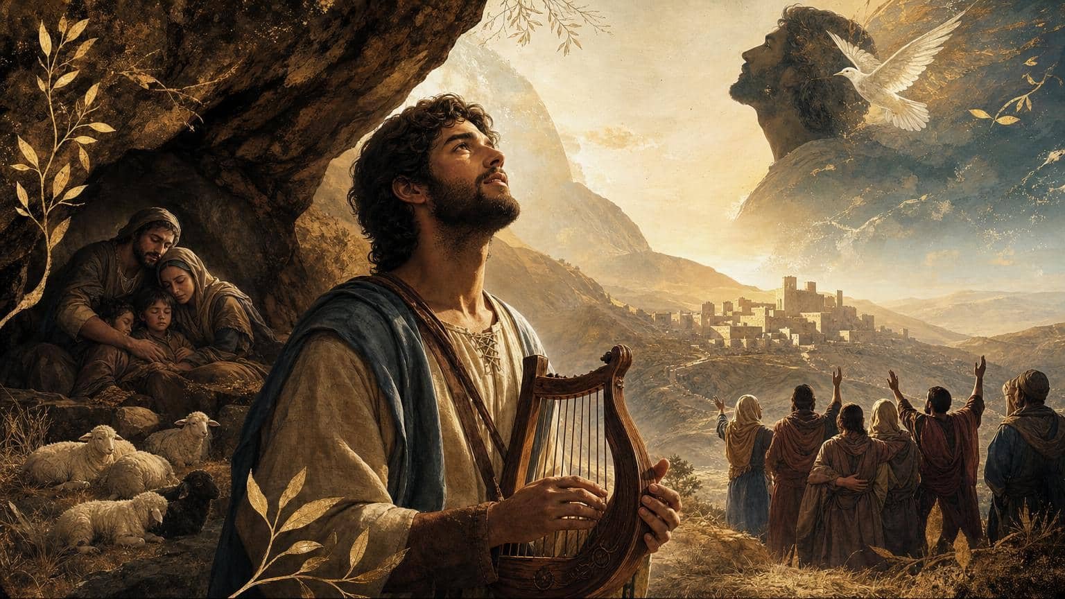 Illustration du Psaume 34: Dieu, refuge des justes
