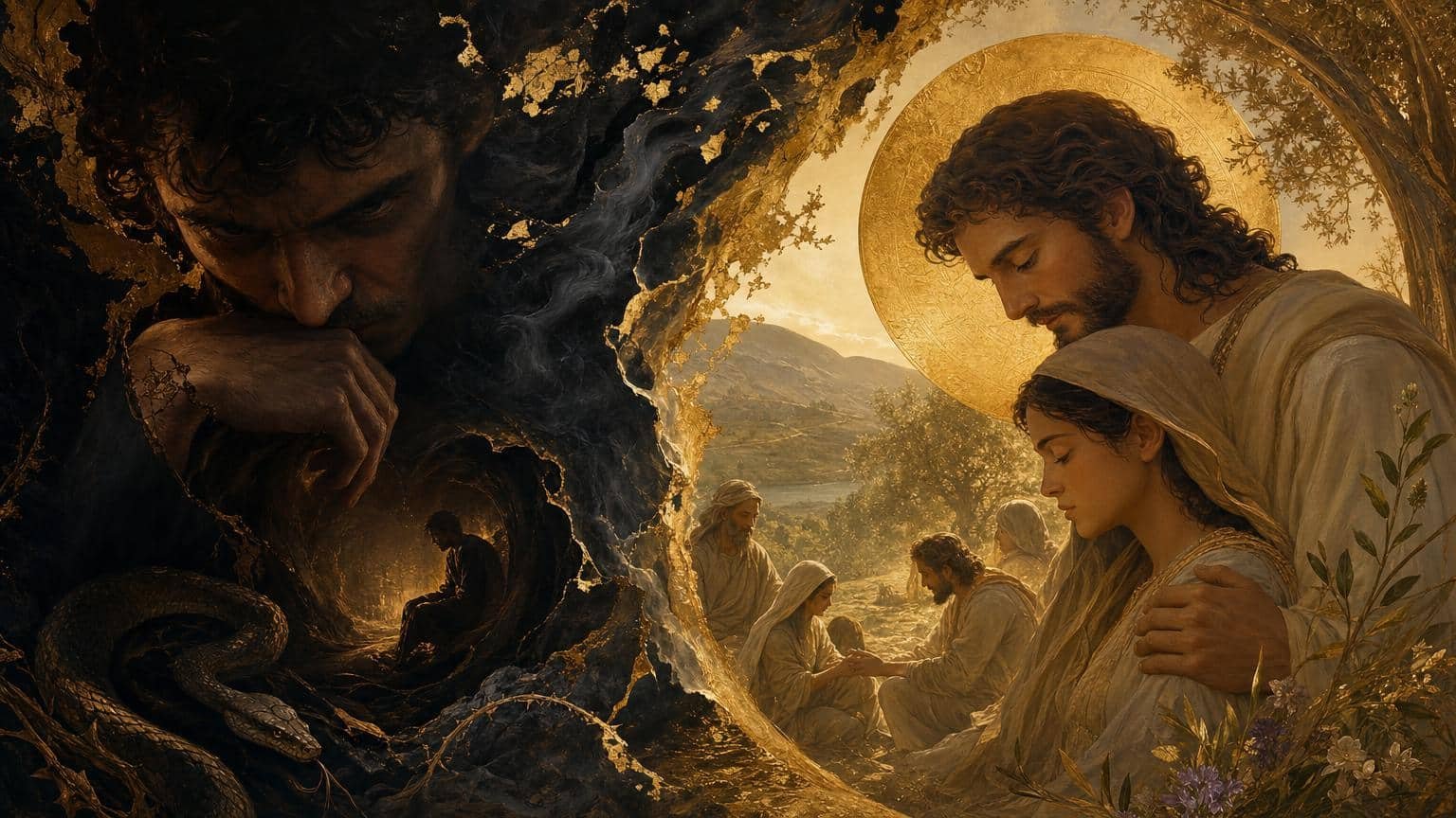 Illustration du Psaume 36: Malice des impies; bonté de Dieu pour les justes