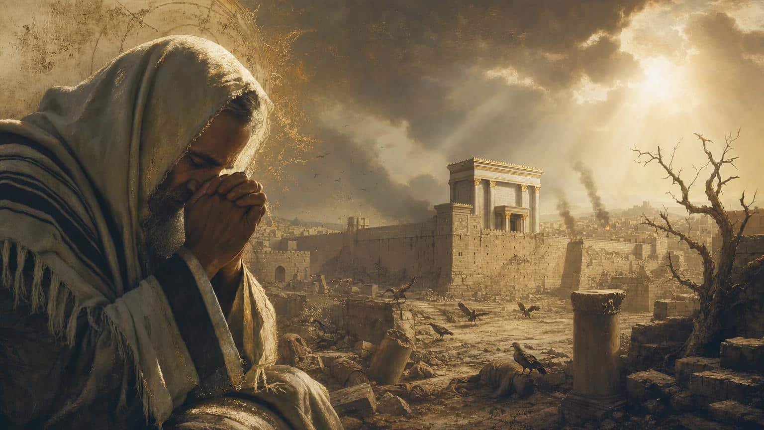 Illustration du Psaume 79: Que Dieu prenne pitié de son Temple