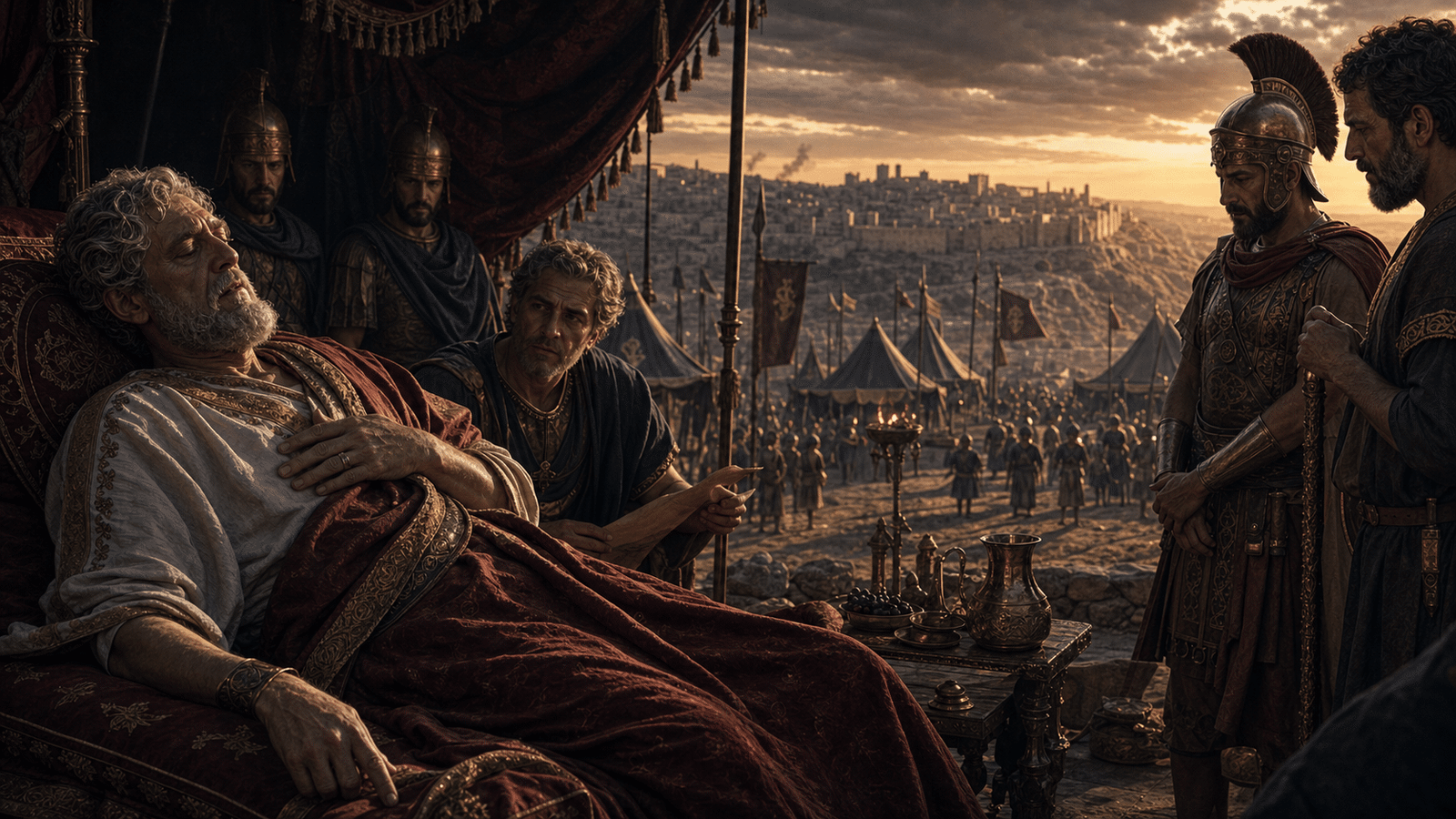 Antiochus connait la fragilite de sa puissance dans son camp