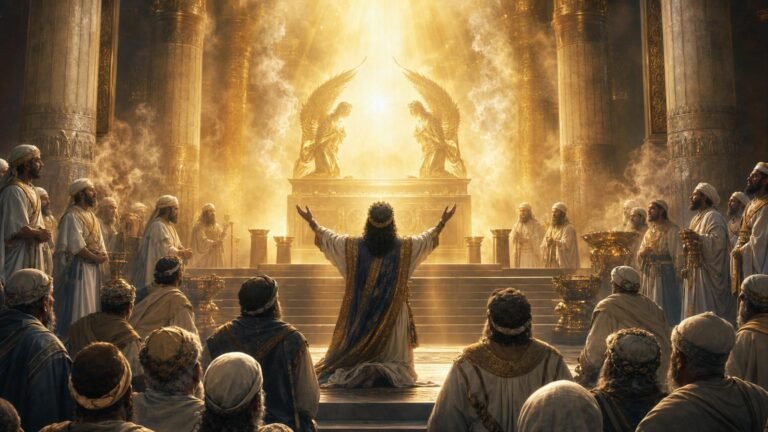 1 Rois 8 : l&rsquo;arche entre dans le temple