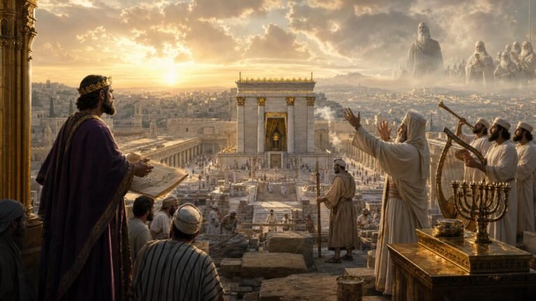 2 Chroniques 3 : le temple s&rsquo;eleve a Jérusalem