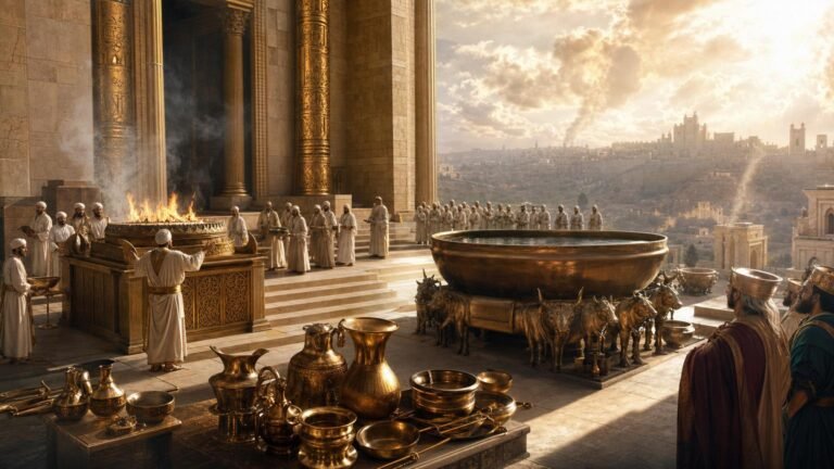 2 Chroniques 4 : les objets saints du temple