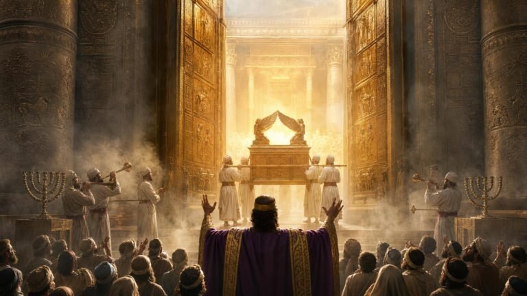 2 Chroniques 5 : l&rsquo;arche entre dans le temple