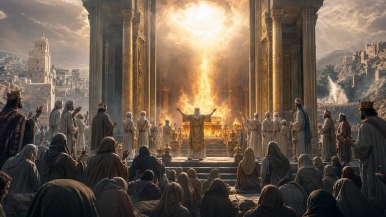 2 Chroniques 7 : le feu et la gloire du Seigneur