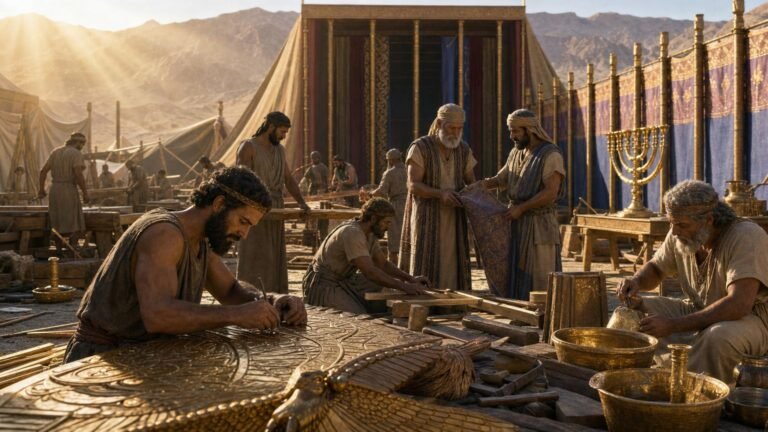 Exode 36 : les artisans construisent la demeure