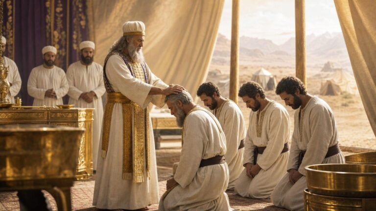 Lévitique 8 : Aaron et ses fils consacres