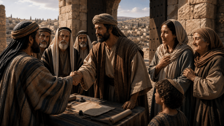Ruth 4 : Booz epouse Ruth et la lignee de David s&rsquo;ouvre