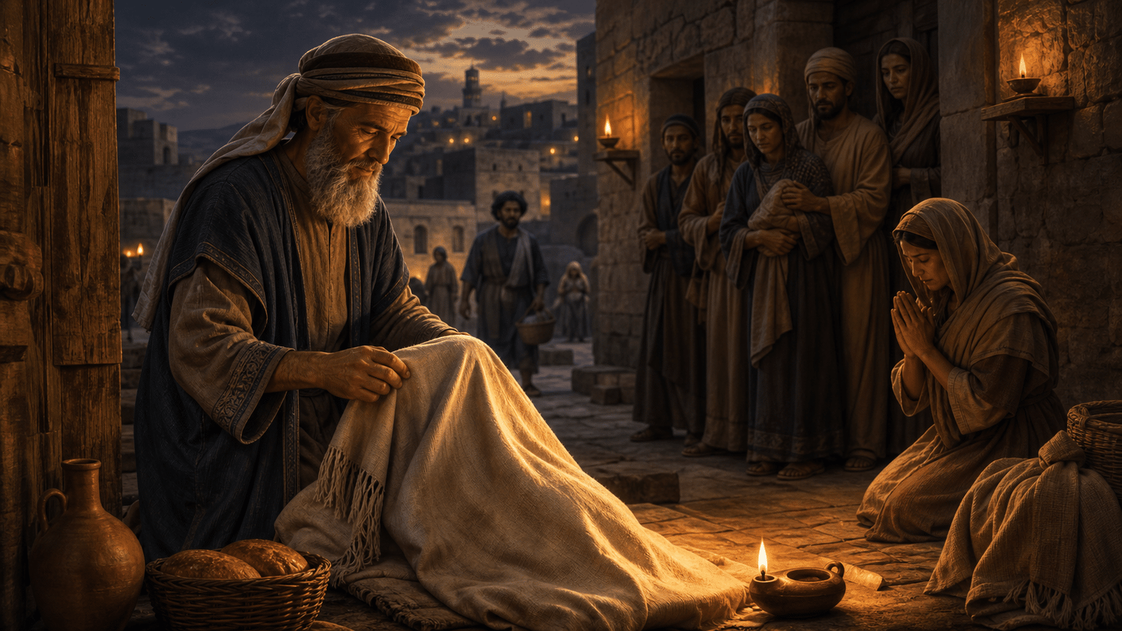 Tobie 1 presente la fidelite d'un juste dans l'exil et ses oeuvres de misericorde